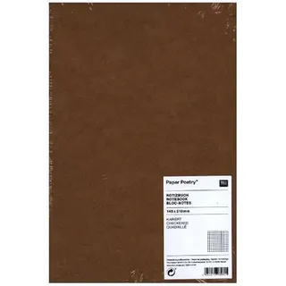 Rico Design Notizbuch A5 Kraftpapier-Umschlag kariert
