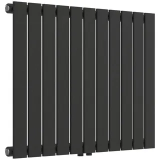 neu.haus Designheizkörper Nore 600 x 800 mm 616 W schwarz Mittelventil