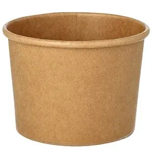 Papstar Starpak 25 Suppenbecher, Pappe rund 350 ml Ø 9,8 cm · 7 cm braun