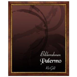 BIRAPA Einzelrahmen Bilderrahmen Palermo, (1 Stück), 50x60 cm, Rot Gold, Holz rot 50 cm x 60 cm