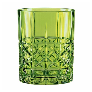 Nachtmann Tumbler-Glas Highland Reseda 345 ml, Kristallglas grün|weiß