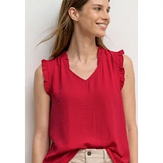 STREET ONE Rüschenbluse rot 38