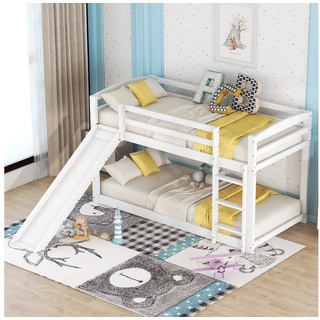 HAUSS SPLOE Kinderbett Etagenbett für Kinder Kinderbett Hochbett (90x200cm, weiß(ETA 7.13), Hochwertiges Material weiß