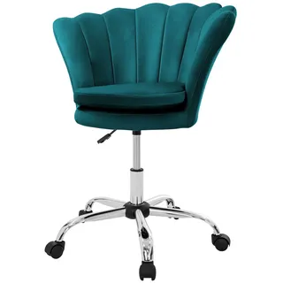 ML-Design Drehstuhl Samt Petrol