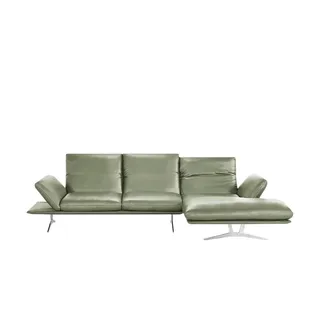 KOINOR Ecksofa Echtleder Francis ¦ grün ¦ Maße (cm): B: 314 H: 93 T: 159.0