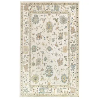 Hamid Gadea Teppich, Beige, 100% Wolle, orientalischer Teppich für Wohnzimmer, Schlafzimmer, (300 x 250 cm)
