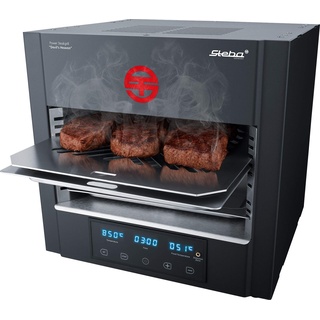 Steba Power ELEKTRO Steakgrill PS E 2600 XL Devil's Heaven | sehr großer Garraum | stufenlose elektronische Temperaturregelung von 400 bis 850°C | Kerntemperatur-Messsonde Timer bis 99:59 Minuten