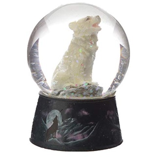 Dream Protector - Protector of the North Wolf Snow Globe WOLF39