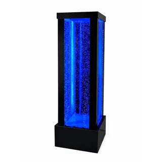 Xlmoebel Zierbrunnen Exklusive Säulen-Wasserwand aus Edelstahl 200cm, (Wassersäule), Hergestellt in Europa weiß