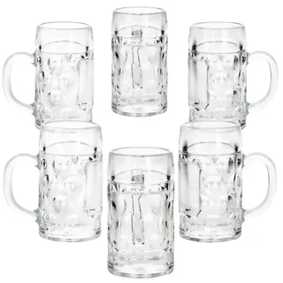 6er Set Mini-Maßkrug Schnapsglas 4cl aus Glas – 13218221S