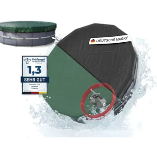 planenfux Poolabdeckung rund grün Ø 320-366 cm