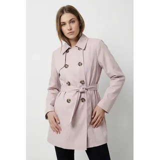 Only Trenchcoat "ONLVALERIE TRENCHCOAT OTW NOOS", Damen, Gr. XS, burnished lila, Web, Obermaterial: 100% Polyester, unifarben, figurumspielend ca. Mitte Oberschenkel, Mäntel