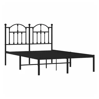 vidaXL Bettgestell 120 x 200 cm Schwarz