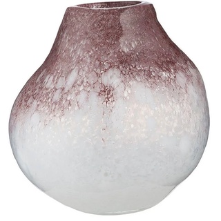 Casablanca by Gilde Tischvase Vidro, Dekovase (1 St), Vase aus durchgefärbtem Glas lila|weiß 20 cm x 23 cm x 20 cm