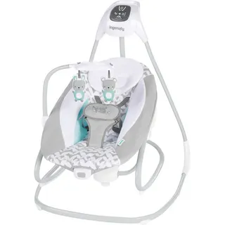 ingenuity Babywippe SimpleComfort Compact Soothing Swing & Rocker - Raylan, mit Sound-Effekt bunt