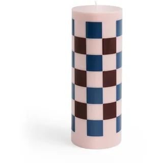 HAY - Column Kerze L, light pink / bordeaux / dark blue