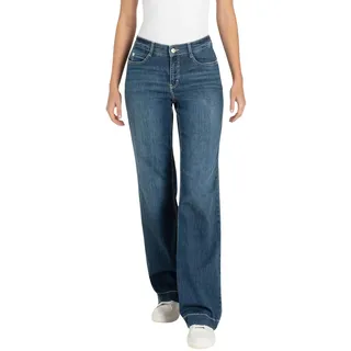 MAC Dream Wide Leg Jeans in dunkler Waschung-D40 / L32