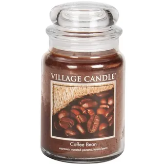 Village Candle Bohnenkaffee große Duftkerze im Glas, 737 g, braun, 9.7 x 9.5 cm