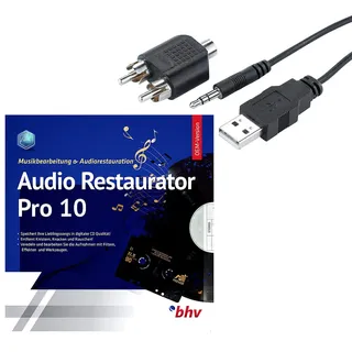 Q-Sonic Phono Vorverstärker: Audio-Digitalisierer & MP3-Recorder mit Restaurator-Software (USB Plattenspieler, USB Recorder, Grabber)