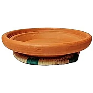 Marrakesch Orient & Mediterran Interior Teller Tajine Teller Natur - 25cm, (1 St), Handarbeit Ø 25 cm x 25 cm x 25 cm x 4 cm x 25 cm