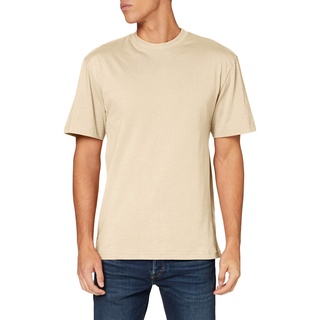 Urban Classics Herren T-Shirt Tall Tee, Oversized T-Shirt für Männer, Baumwolle, gerippter Rundhals, concrete, 3XL