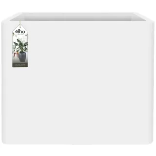 Elho Pure Soft Brick Divider Large 80 - Pflanzkübel für Innen & Außen - Ø 79.0 x H 65.0 cm - Weiß