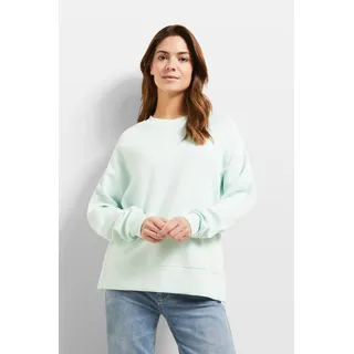 Sweatshirt BUGATTI Gr. S, grün (mint) Damen Sweatshirts aus elastischer Modalware