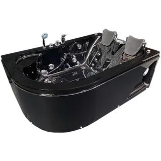 WHIRLPOOL BADEWANNE BLACK VARADERO -170 x 115 cmWHIRLPOOL 2 PERSONEN SPA SCHWARZ