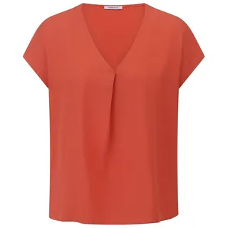 Bluse V-Ausschnitt Peter Hahn orange, 40
