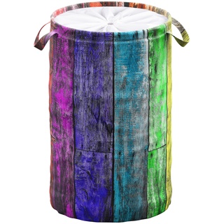 Wäschekorb SANILO "Rainbow" Wäschesammler Gr. H: 55 cm, bunt Aufbewahrung Ordnung 60 Liter, faltbar, mit Sichtschutz