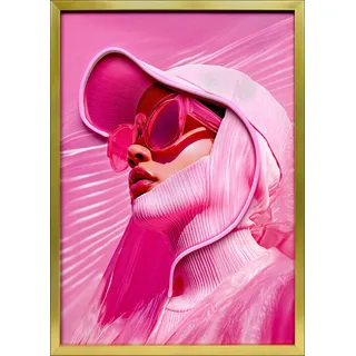 Bild LED NEON GIRL I (BH 50x70 cm) - bunt - BH 50x70 cm