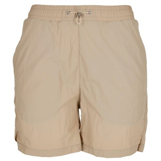 URBAN CLASSICS Stoffhose Urban Classics Damen Ladies Crinkle Nylon Shorts (1-tlg) beige XS