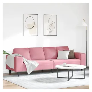 vidaXL Couch 3-Sitzer Rosa