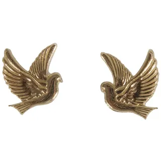 Rayher 31555616 Wachsmotiv Taube, gold, 2,2 x 2,7 cm, 1 Paar, zum Gestalten von Kerzen (Firmung, Konfirmation, Taufe, Hochzeit etc.)