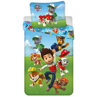 PAW PATROL Kinderbettwäsche Paw Patrol Bettbezug 140×200cm, 70×90cm 100% Baumwolle, 100% Baumwolle