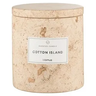 blomus Duftkerze -FRABLI- Edler Kerzenduft: Luxuriöses Design & Exklusives Aroma, Qualität, Hochwertig, Nachhaltig, Sojawachs, Marmor, Travertin, 8cm, 10cm braun Ø 10 cm x 10 cm x 11 cm x 10 cm