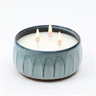 MARELIDA Duftkerze Citronella | Echtwachs in blau weiß