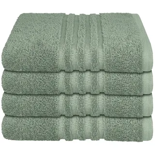 SCHIESSER Milano Handtuchset 50 x 100 cm grün 4 St.