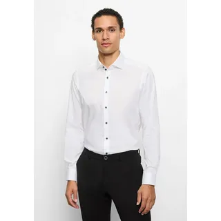 Olymp Herren Hemd Langarm Schlank 202584 | Hemd, Manschette, Body Fit, 97%Baumwolle/3%Elastolefin - 40