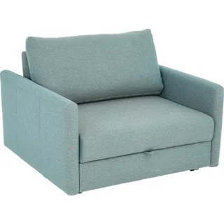Bali Schlafsessel Elements, Türkis, Beige, Metall, 96x88x120 cm, Oeko-Tex® Standard 100, Stoffauswahl, Liegefunktion, Wohnzimmer, Sessel, Schlafsessel