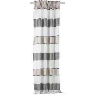 Xxxl Fertigvorhang Walter, Grau, Taupe, Bernstein, Textil, Streifen, 140x145 cm, Wohntextilien, Gardinen & Vorhänge, Fertiggardinen, Fertiggardinen