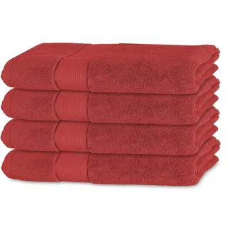bananalu Handtuch 50 x 100 cm rot 4 St.