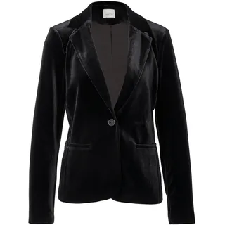 Tchibo - Blazer aus Stretch-Samt - Damen - Gr. 42 - schwarz