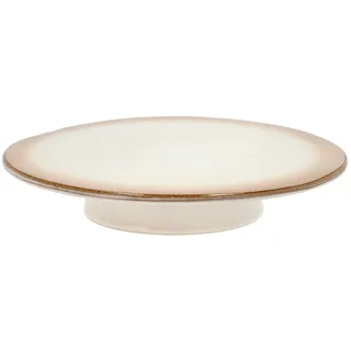 Bitz Tortenplatte mit Fuß, Durchm. 30 cm, Höhe 5,5 cm, Creme