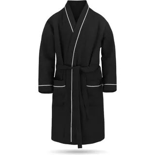 Normani Bademantel Bali Schwarz XL