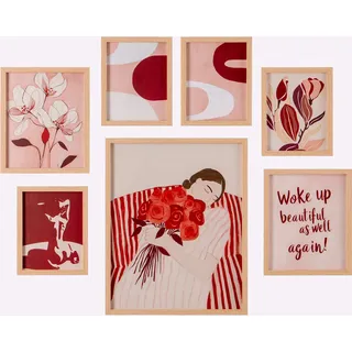 Bild HEINE HOME, rot (farbe bild(er): natur, rot), T:2cm, Bilder, Bild