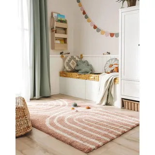 benuta Lytte Kinderteppich Gobi - Rosa 120x170 cm - Kunstfaser - Rechteckig & im Style: Kindermotive, Scandi Living - Pflegeleicht für Kinderzimmer, Wohnzimmer, Schlafzimmer