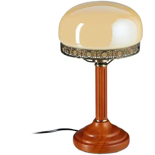 Tischlampe Schreibtischlampe Jugendstil Lampe 2,1 kg 170 cm Tischlampe Beige