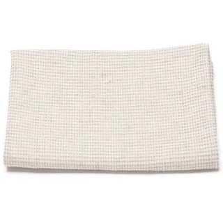 LinenMe Waffelpique Handtuch - Handtücher Natürliche Halbleinen 53% Leinen 47% Baumwolle - Saunakilt Damen und Herren - Badetuch, Duschtuch, Saunatuch - Natur Beige, 100x140 cm