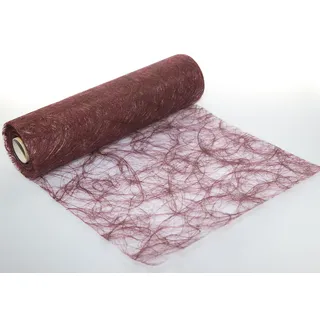 Sizoweb Tischläufer in unterschiedlichen Farben, 30 cm breit, 5 oder 20 m lang 5,0 m bordeaux 3580